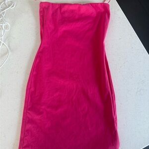 Pink Strapless Bodycon Dress NWT